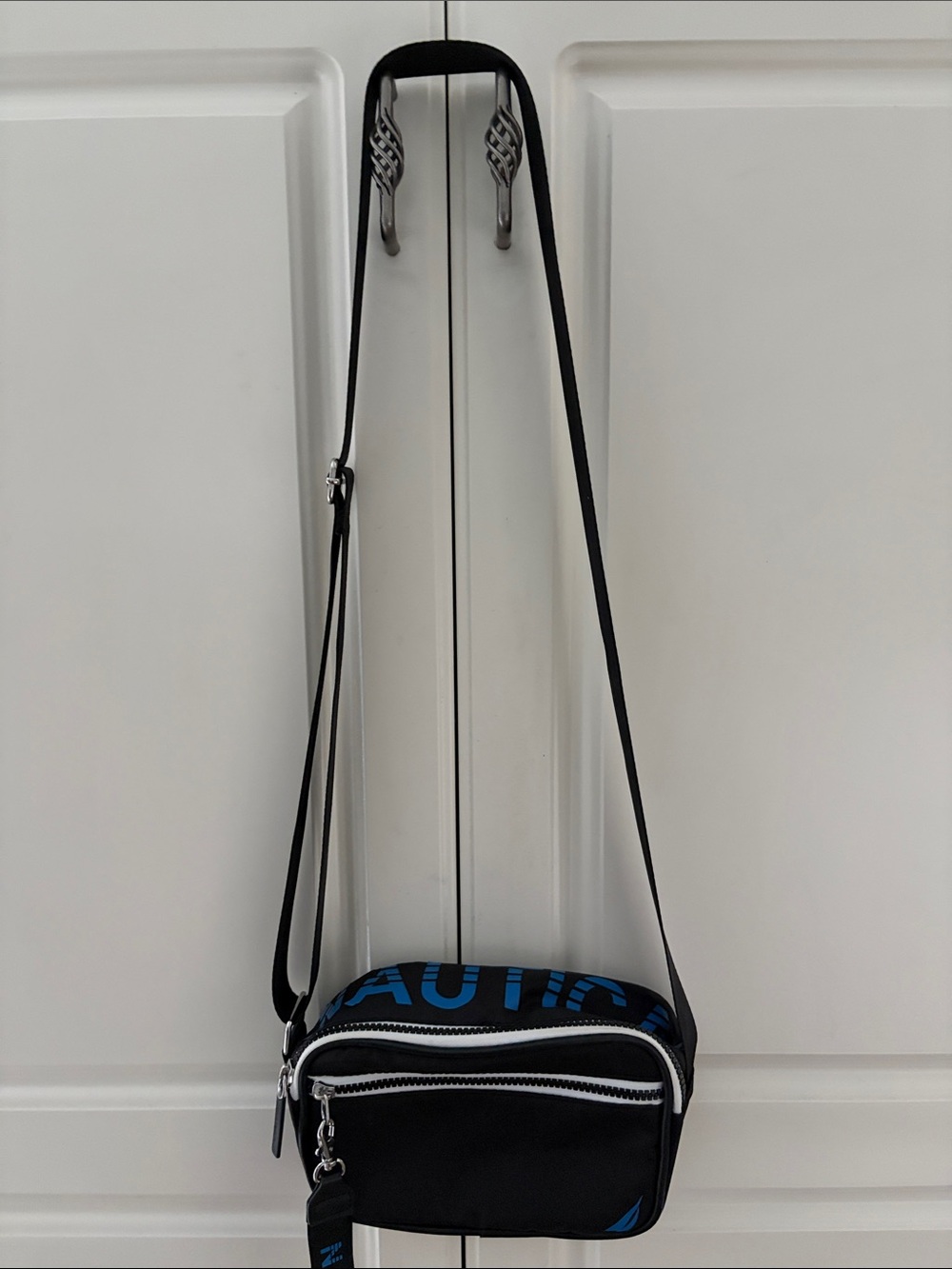 Black and Blue NAUTICA Crossbody nylon Bag
